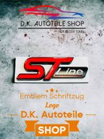Ford ST Line Emblem Schriftzug Logo Rot/Schwarz aus Metall