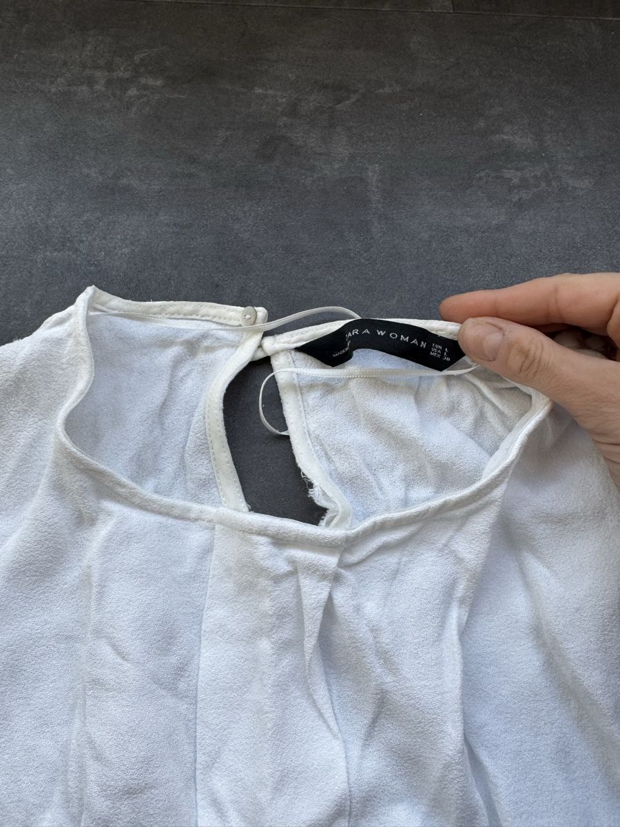 Zara Camicette: Woman White Blouse - Elegantes Hemd – Nuovo (secondo la descrizione) da Zürich venduto da forestF4iry 2