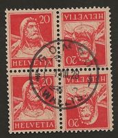Schweiz Kehrdruck 2 K20 gestempelt GONDO Wallis Katalog 40.-