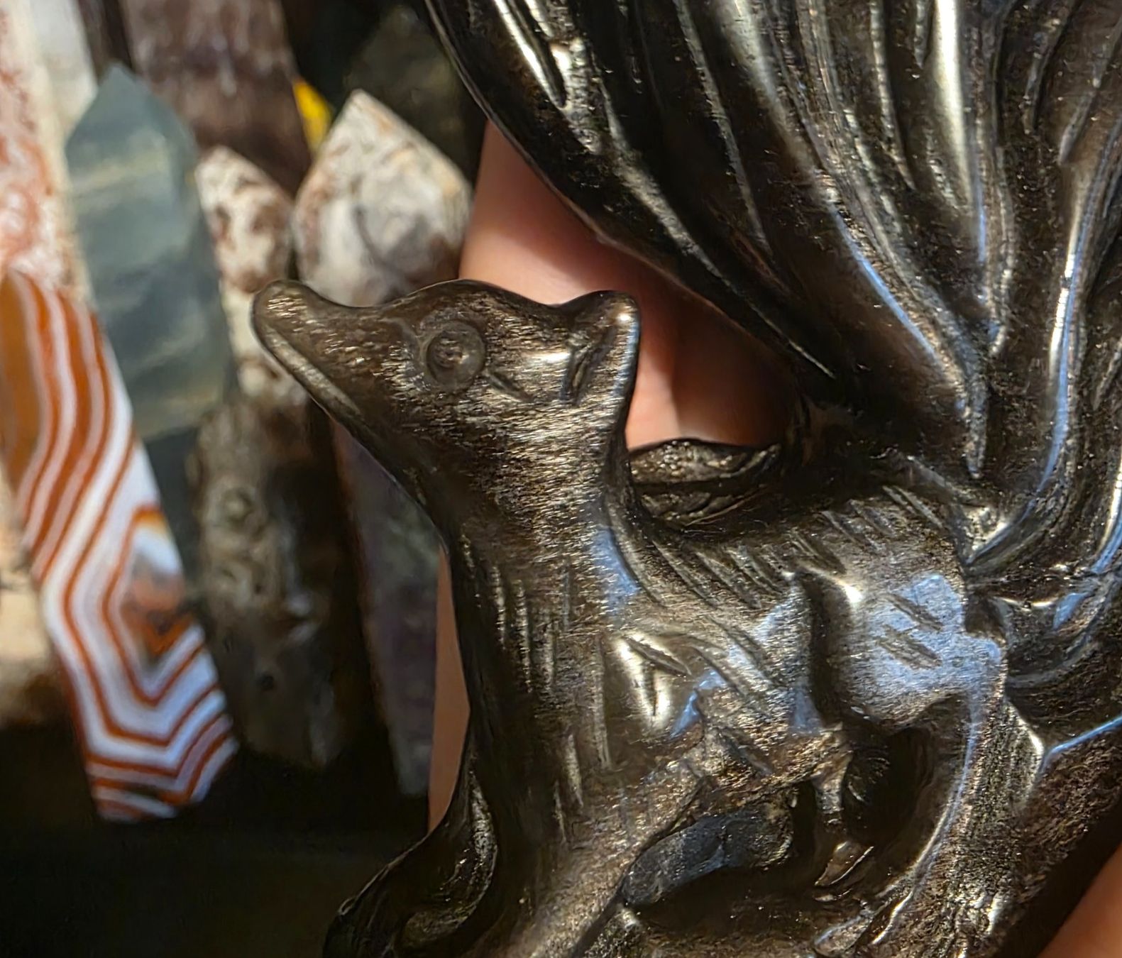 Minerali & Pietre curative: Silber Obsidian Fuchs 355g – Nuovo e nell'imballaggio originale da Matzingen venduto da Shay_Crystalz 2