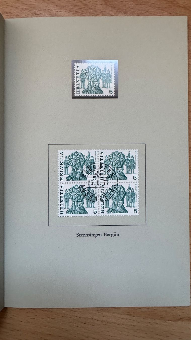 Alle Briefmarken: PTT Briefmarkenbüchlein / Volksbräuche – Gebraucht aus Landschlacht von Rtra