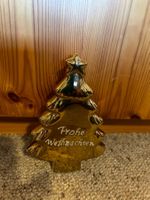 Goldener Weihnachtsbaum Keramik 16 cm