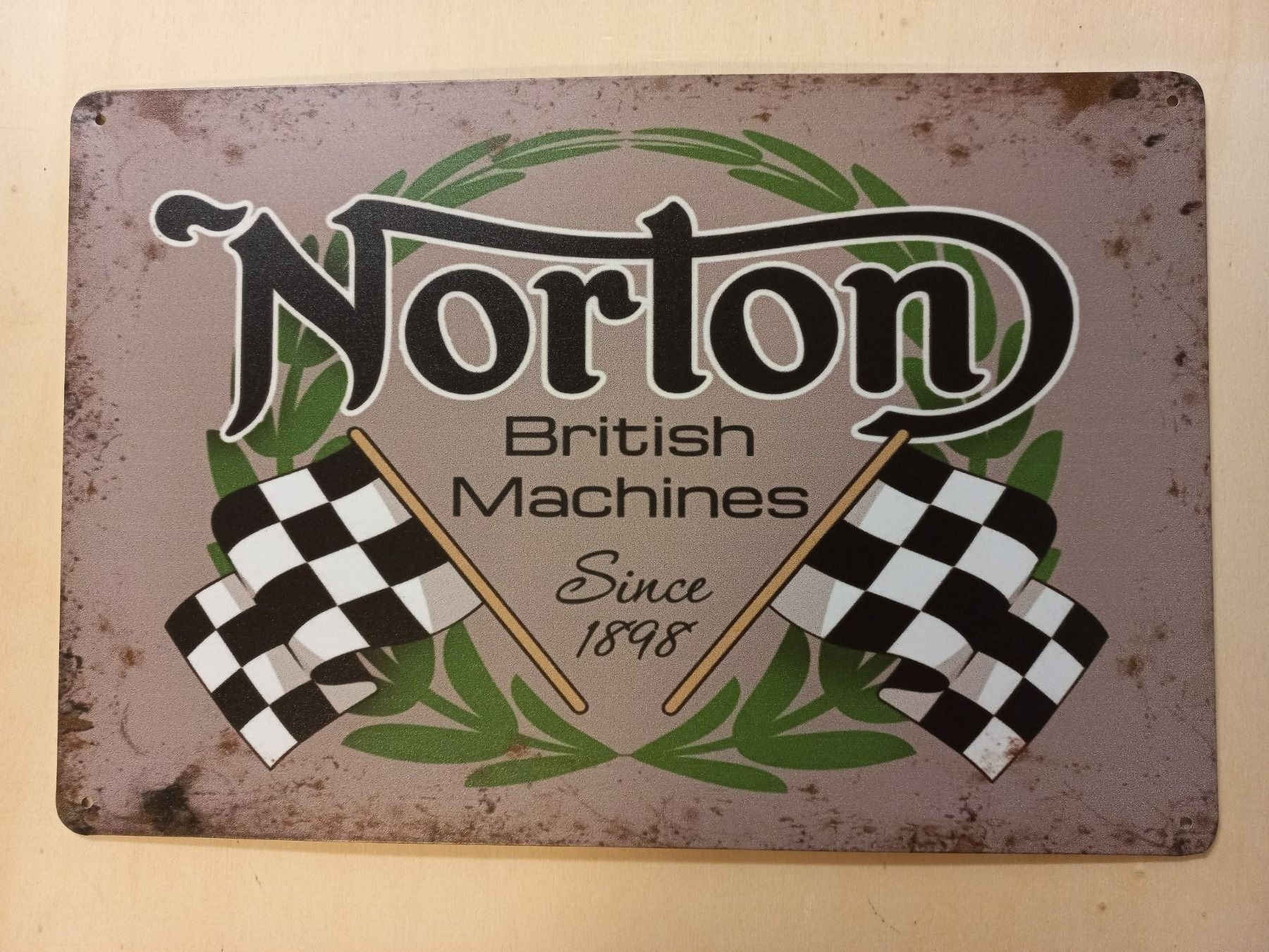 Norton Insegne: Norton Blechschild – Nuovo e nell'imballaggio originale da Alberswil venduto da mech350