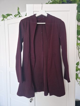 Blazer dunkelviolett, Gr. S, mit Gürtelmöglichkeit
