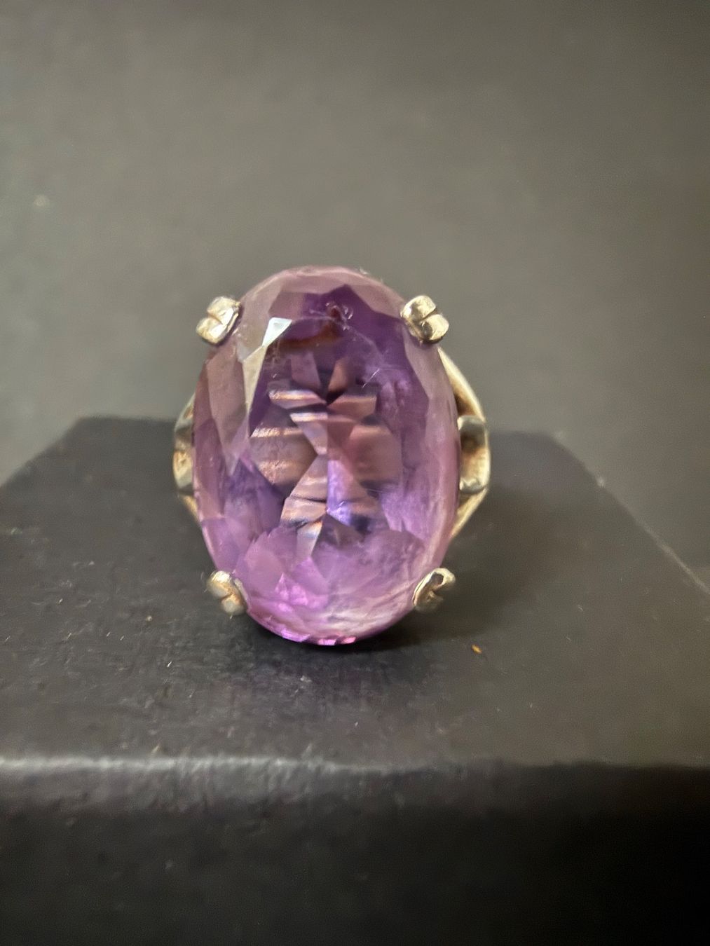 Anelli: Silber Ring mit Amethyst 925 – Usato da Spiegel b. Bern venduto da Rogger72 1