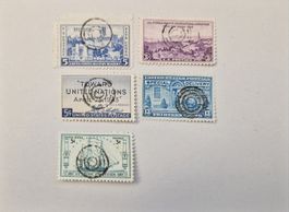 Briefmarken USA mit Sonderstempel