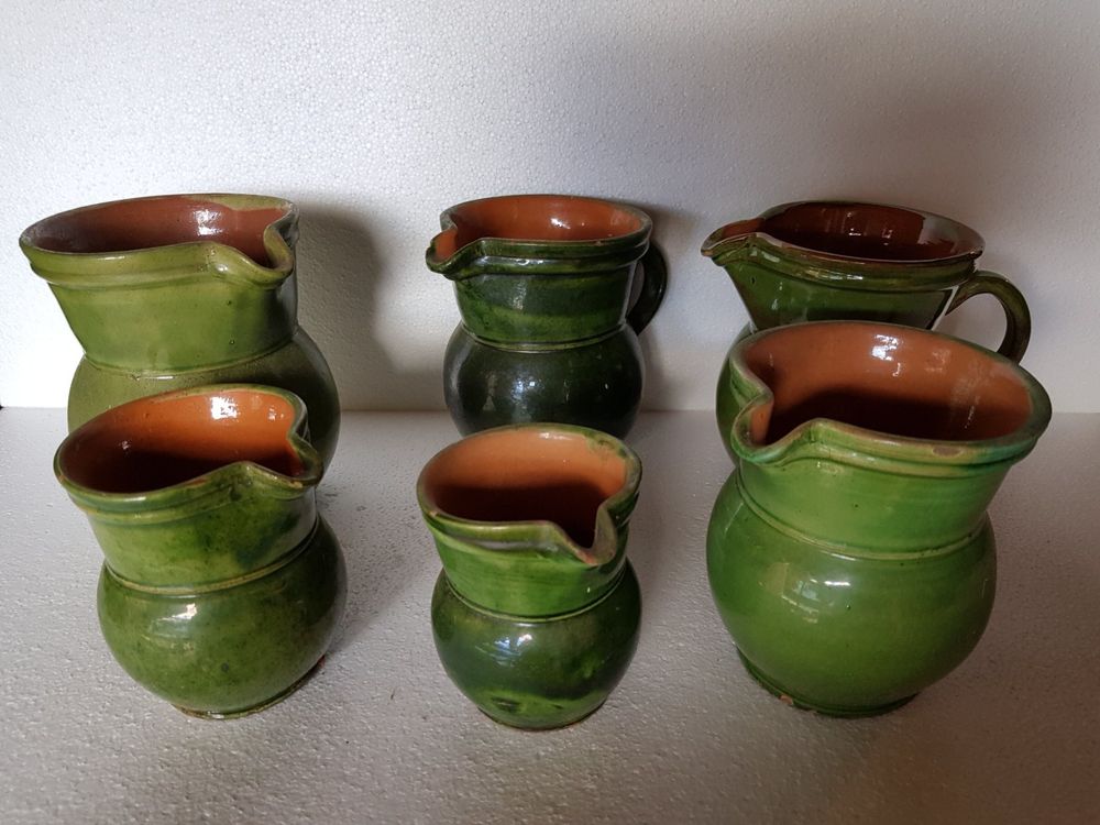 2 Caraffe D' In Da 1 L Coperchi A Linguetta Bianca - Brocche