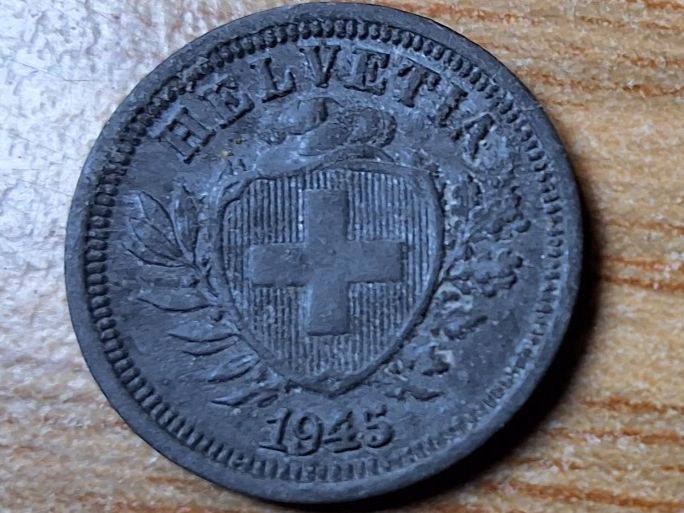 Toutes les monnaies: 1 Rappen 1945 - Selten! – D'occasion à Münchenstein par purbach1 8