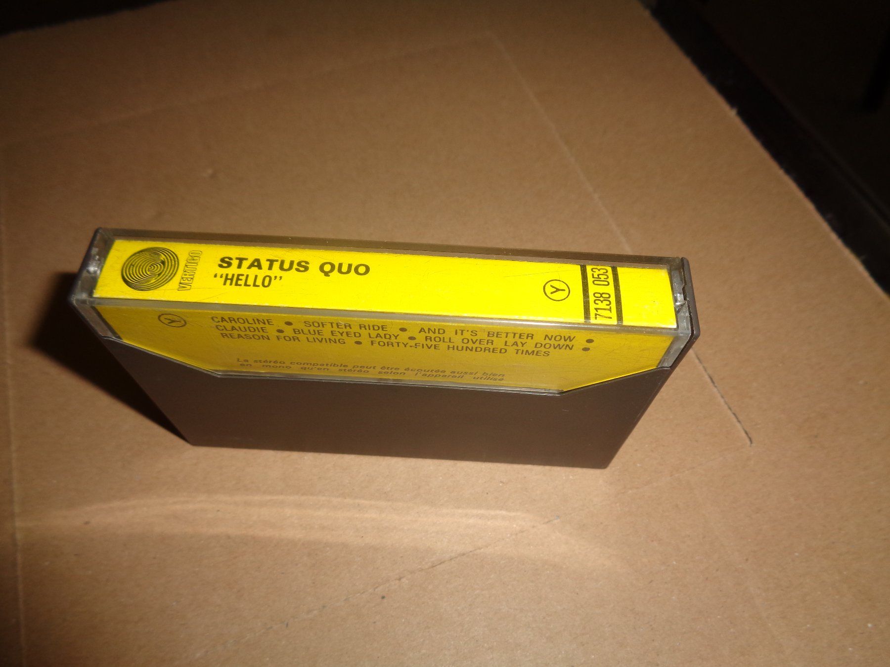 Cassettes audio: MC.Status Quo /Hello 1973 – Neuf (Voir description) à trimbach par Stonehenge1955 1