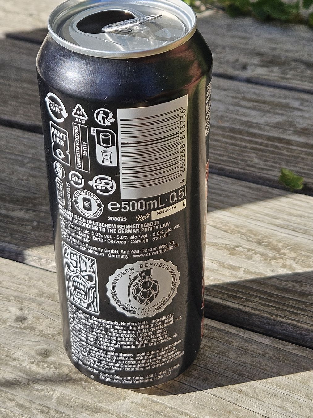 Spirituosen: Crew Republic Iron Maiden Trooper Bierdose, leer! – Gebraucht aus Wettingen von Sk8ertomda 1