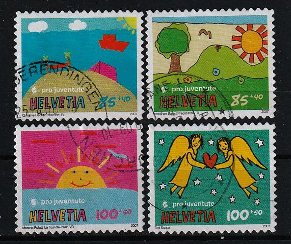 Alle Briefmarken: 2007 Serie Pro Juventute – Gebraucht aus Arlesheim von gaugi43
