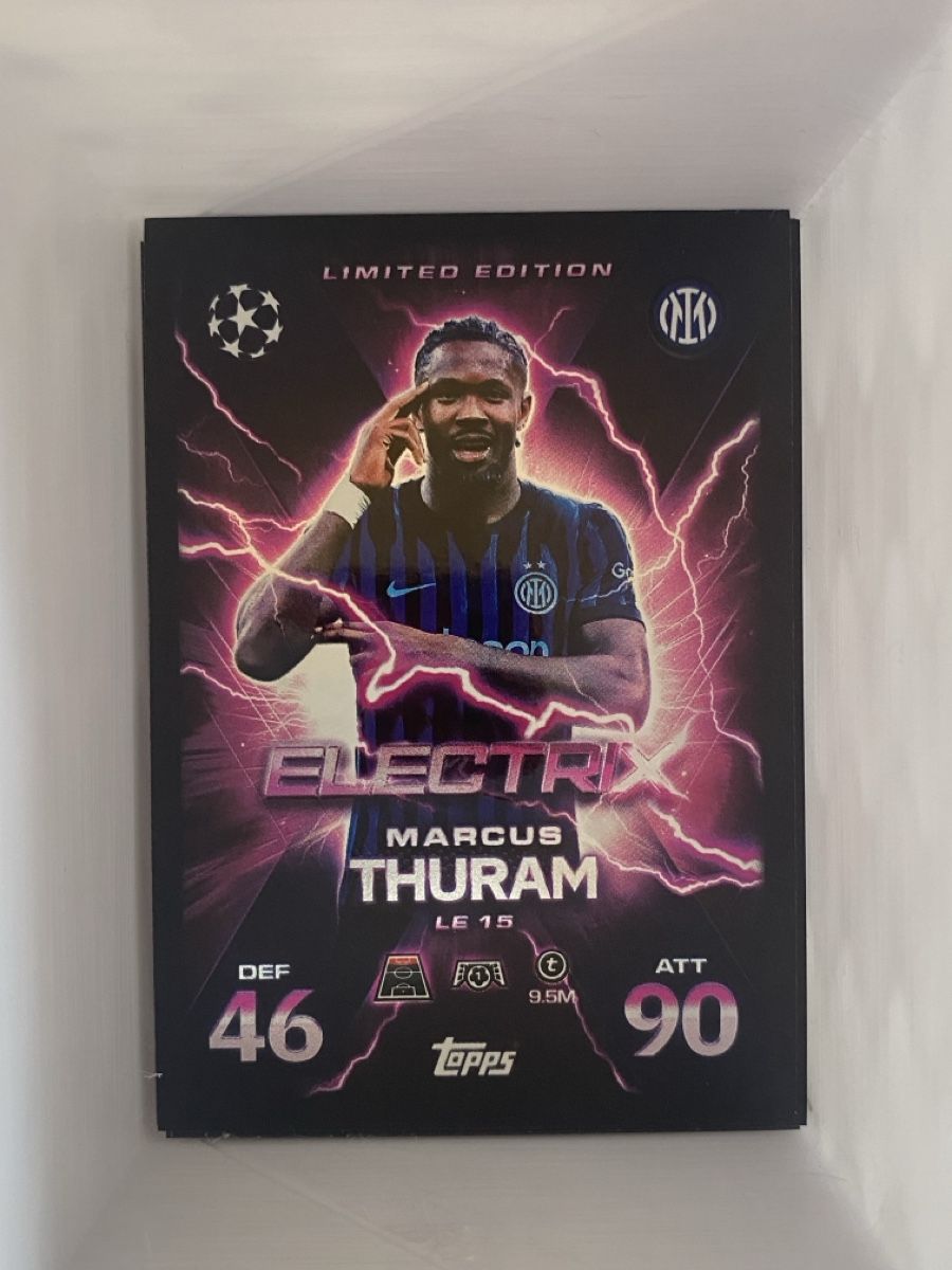 Topps Carte collezionabili: ELECTRIX Marcus Thuram Limited Edition LE 15 Match Attax – Nuovo (secondo la descrizione) da Illnau venduto da MyCoin
