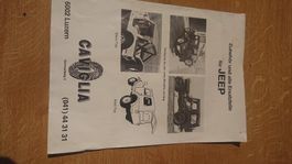 Jeep Werbung 50iger 60iger Jahre , Caviglia Luzern Oldtimer