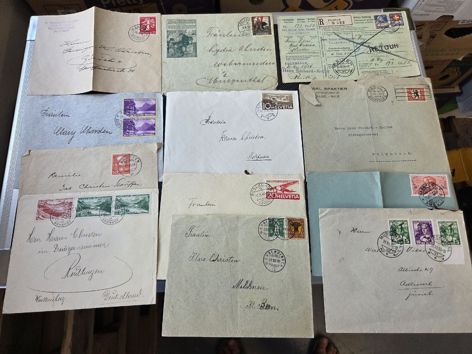 Tous les timbres: Alte CH Briefe  – D'occasion à Dietikon par Allegra34