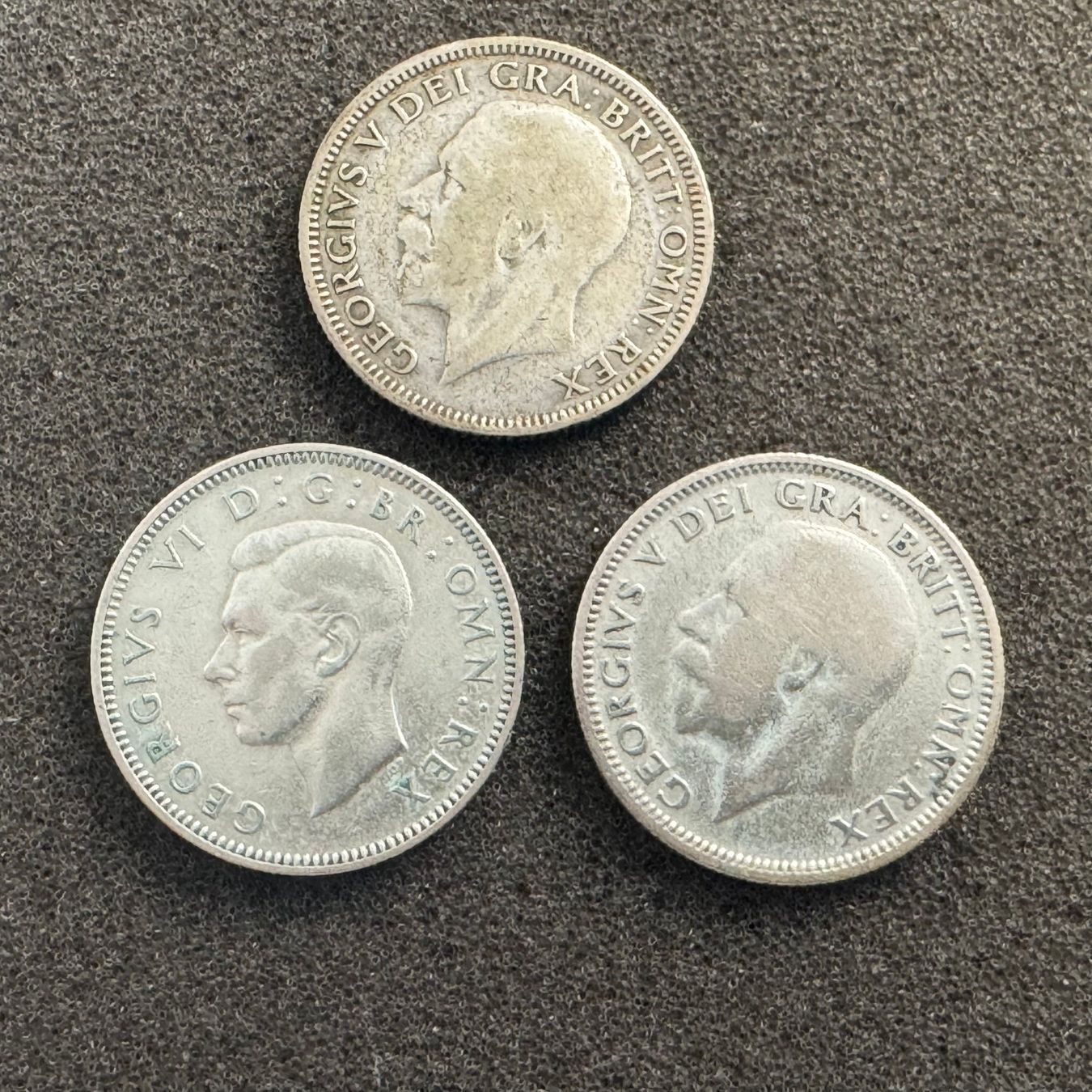 Alle Münzen: 3 x 1 Shilling Silber England – Gebraucht aus Reitnau von tb-muenzen 1