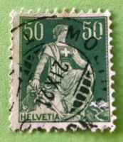  Nr.113 Sitzende Helvetia mit Schwert GESTEMPELT   
