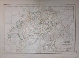 Schweiz  Karte von Delamarche 1816