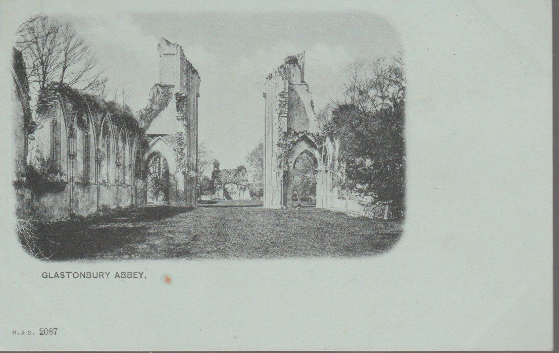 Cartoline postali: old UK Postcard GLASTONBURY ABBEY B. & D. 2087 ak – Usato da Vezia venduto da Aquarius_Age