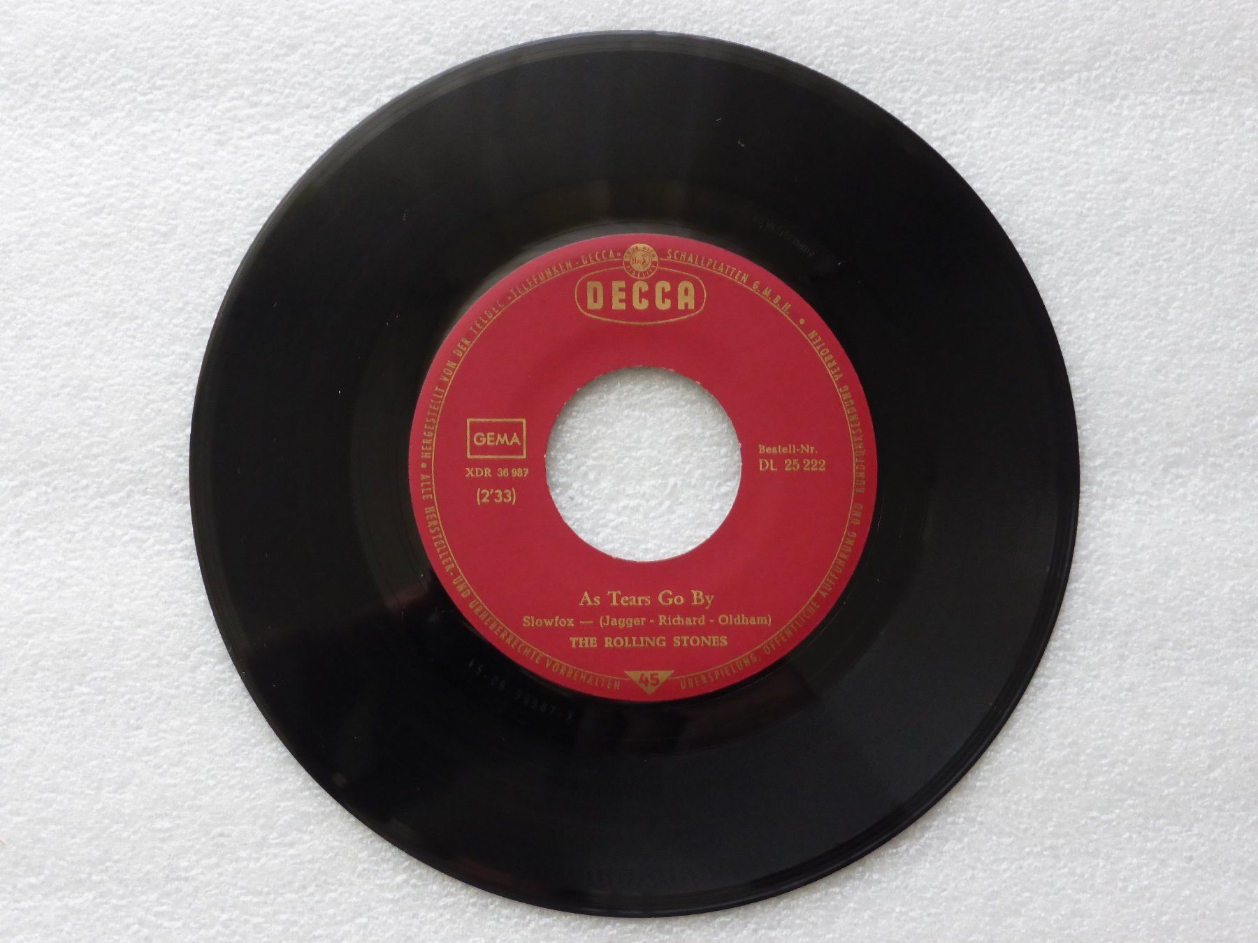 Dischi in vinile: Vinyl Single   THE ROLLING STONES – Usato da Küssnacht am Rigi venduto da Mondkinder 2