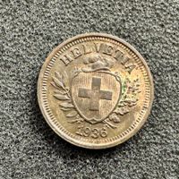 1 Rappen Schweiz Wappen 1936
