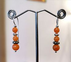 Boucles d'oreilles en Argent 925 et Calcite