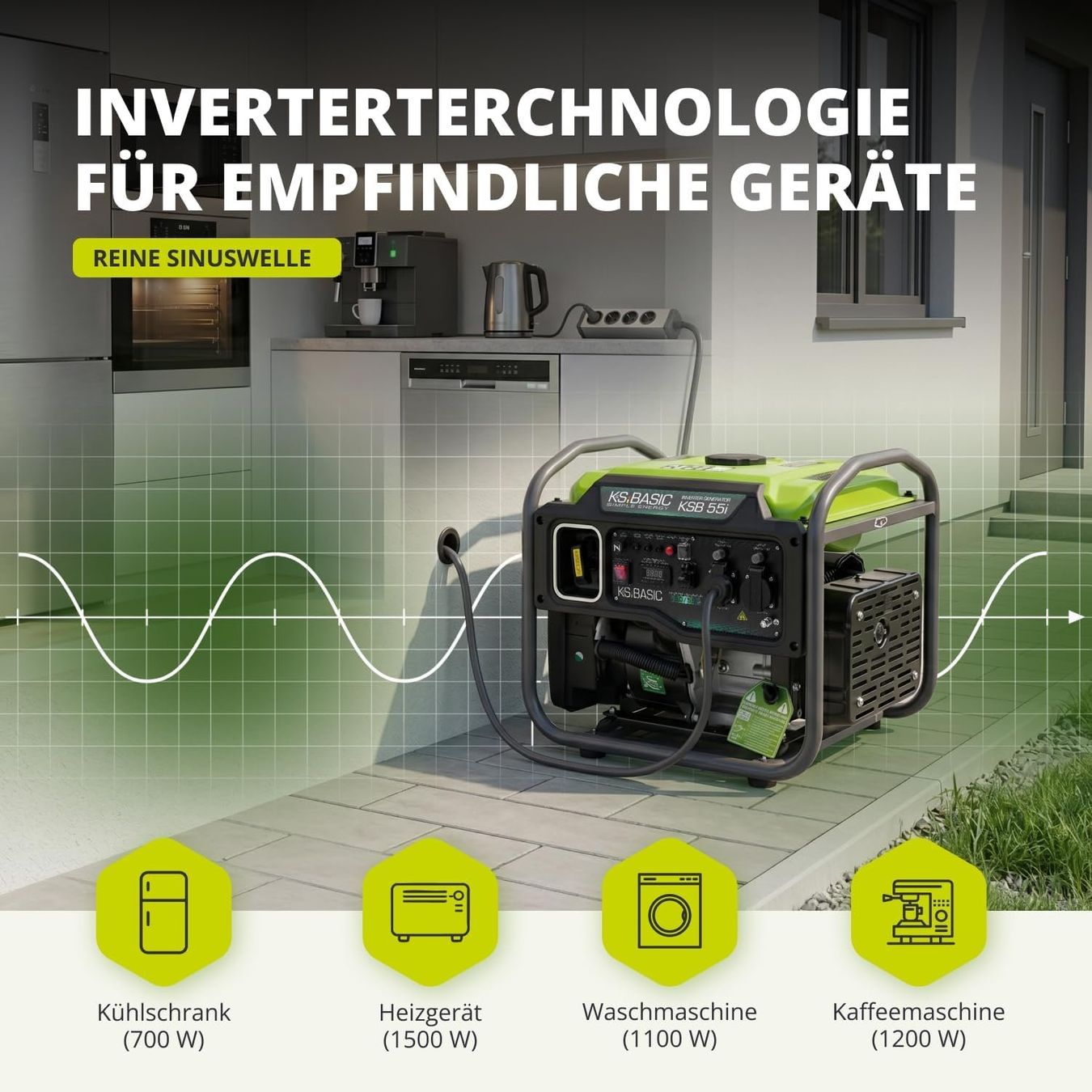 Générateurs de courant: K&S BASIC 30i Inverter Generator 2800W 3000W maximal kompakt – Neuf avec emballage d'origine à Hundwil par pak_7zvn 2