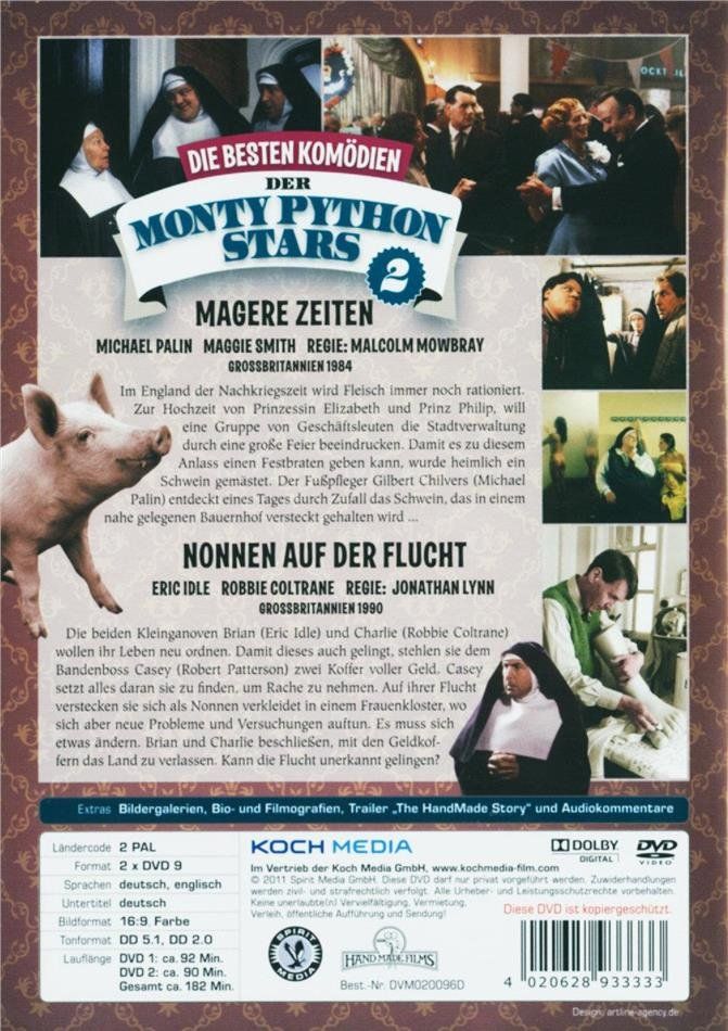 Tutti i DVDs: Magere Zeiten & Nonnen auf der Flucht - Monty Python/2-DVDs – Nuovo (secondo la descrizione) da Volketswil venduto da cinephilia 1