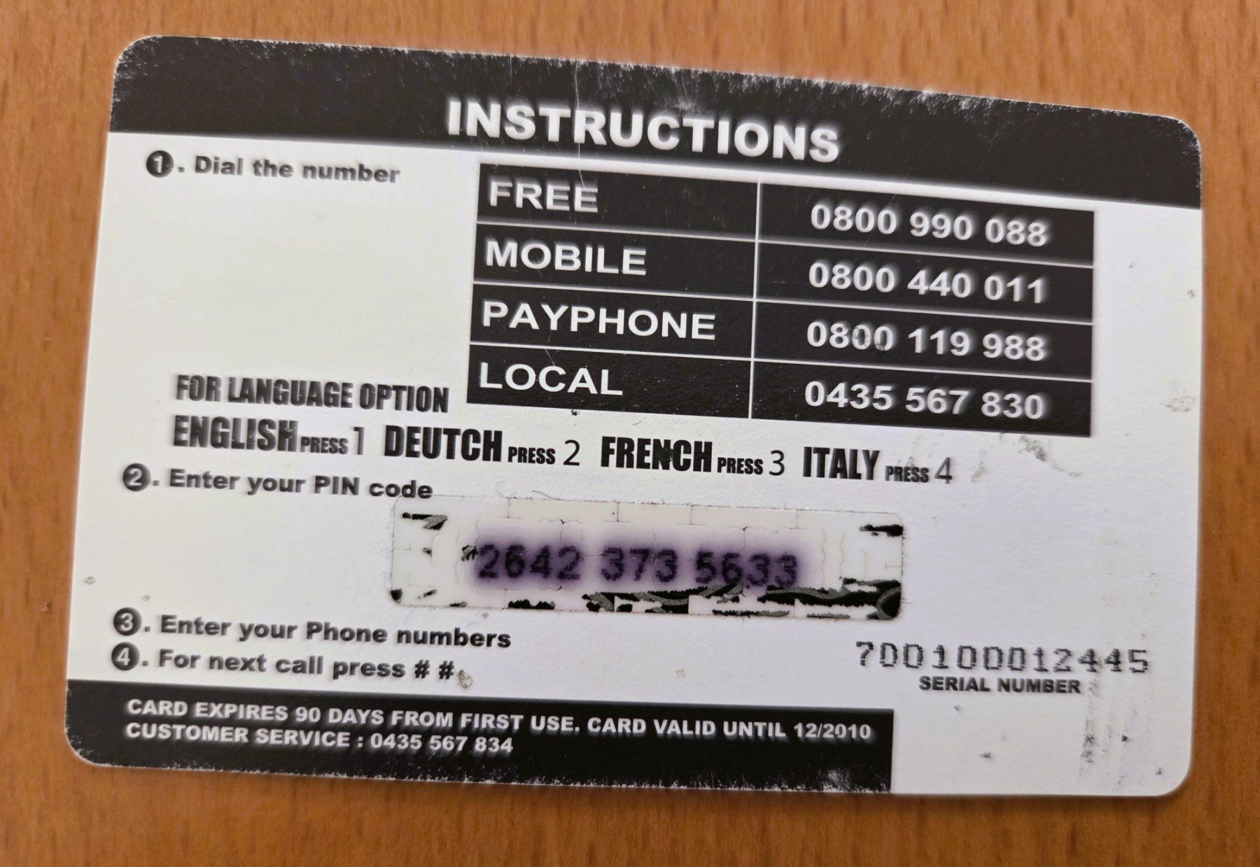 Schede telefoniche: PREPAID - SCHWEIZ – Usato da Brüttisellen venduto da Nighttrain 1