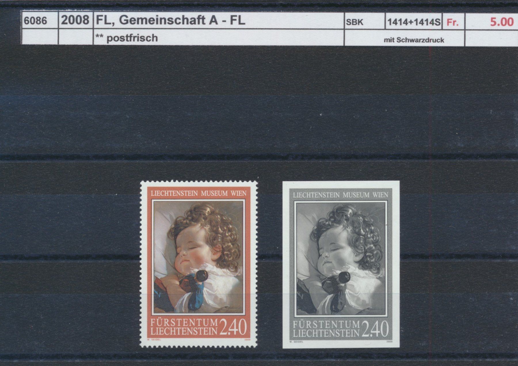 Alle Briefmarken: 2008 FL, "Gemeinschaft Österreich - FL", ** postfrisch – Neu (gemäss Beschreibung) aus Winterthur von Zupogeru