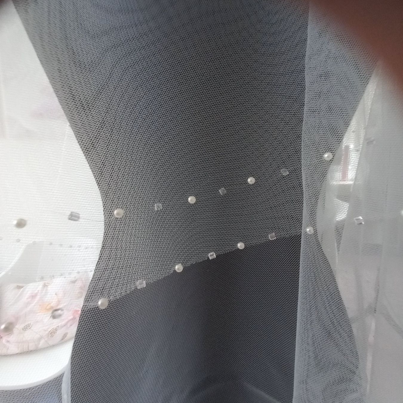 Accessori per capelli: Schleier 1,5×1,5 m, Milch – Nuovo e nell'imballaggio originale da Bachenbülach venduto da lot_88j2