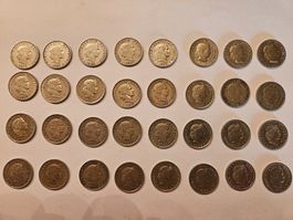 20 Rappen, 32 Stk. Lot ab 1883 bis 2012
