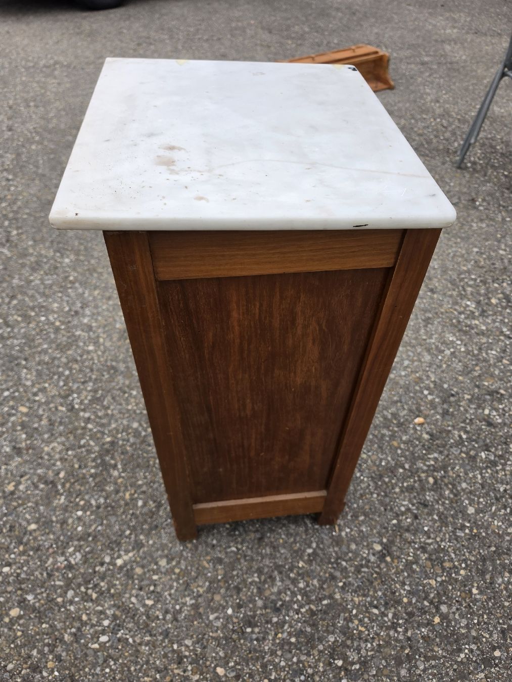 Comodini: Antikes Lavabo-Möbel mit Marmorplatte, Vintage Look. – Usato da Mettlen venduto da elios0888 6