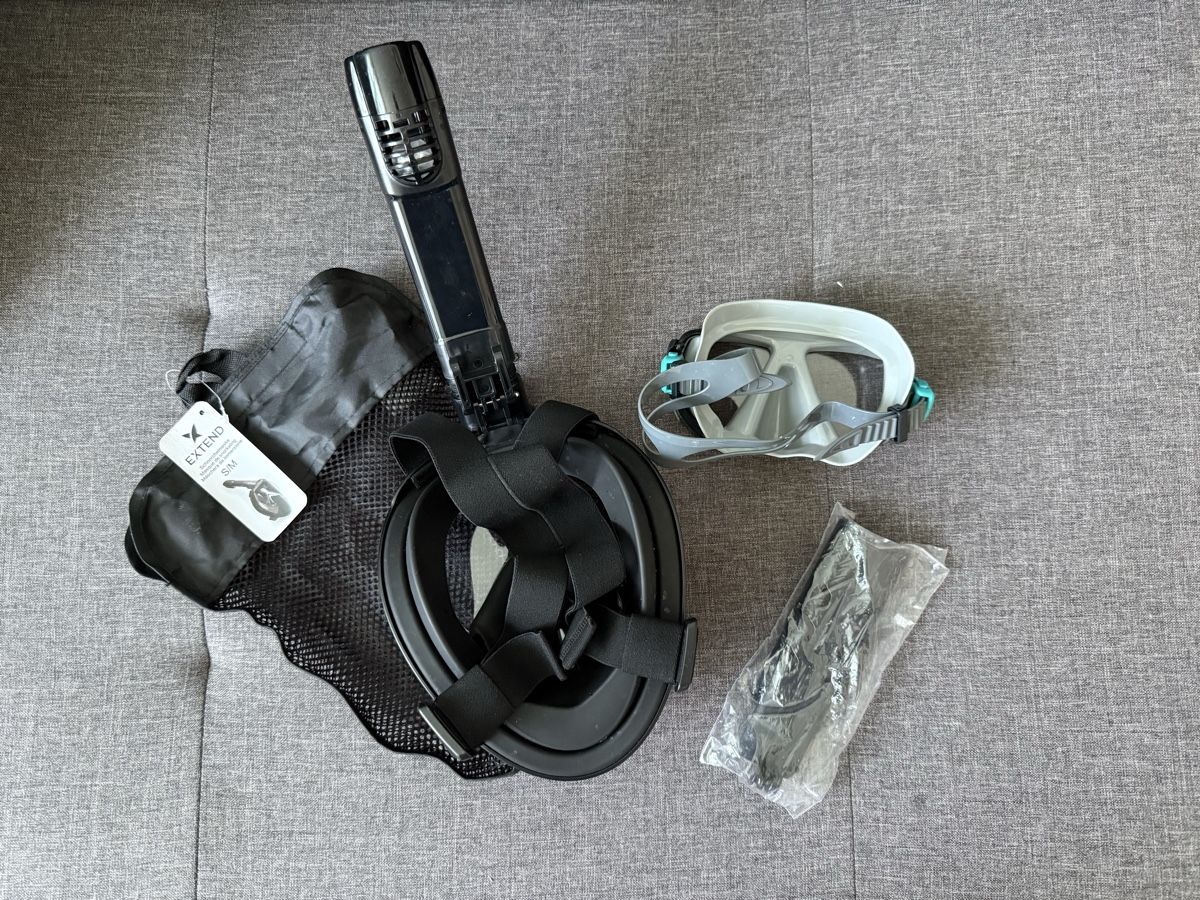 Maschere: Schnorchelmasken Set EXTEND schwarz Grösse S/M  – Usato da Zürich venduto da JBZH 1