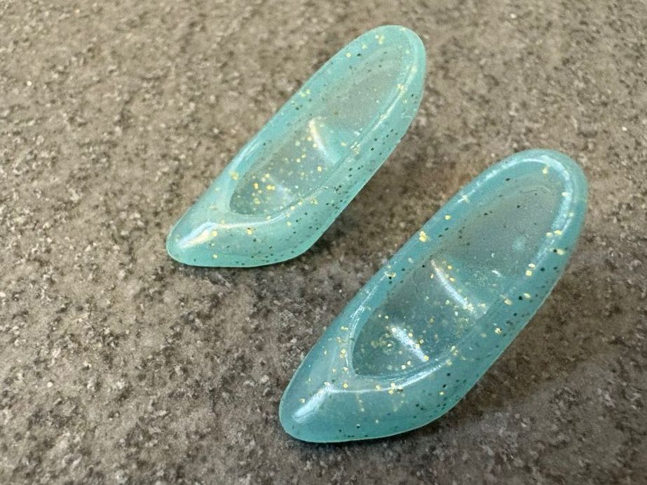 Puppen: Barbie Schuhe blau mit Glitzer – Gebraucht aus Horgen von Spikystar13 1