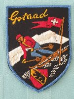Vintage Badge Wappen Gstaad ST. GALLER STICKEREI