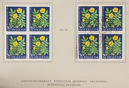 1961, Geschenkheft Pro Juventute ET, im 4-Block Kt. 46.-++