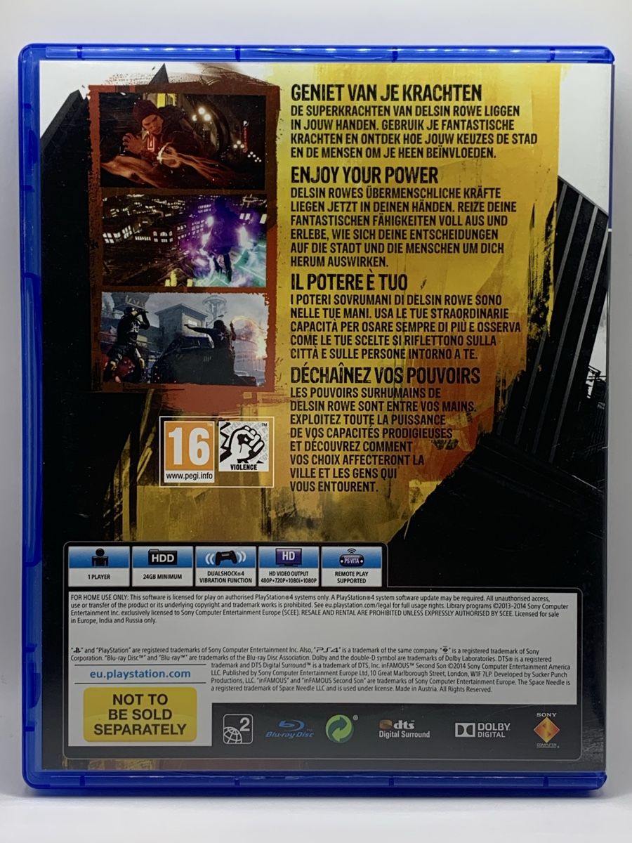 Sony Spiele: PS4 - inFAMOUS Second Son – Gebraucht aus Ostermundigen von RG-Collector 1