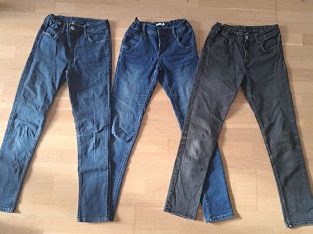 3 Hosen, Jeans, Gr. 158, H&M, Skinny Fit, Top Zustand!