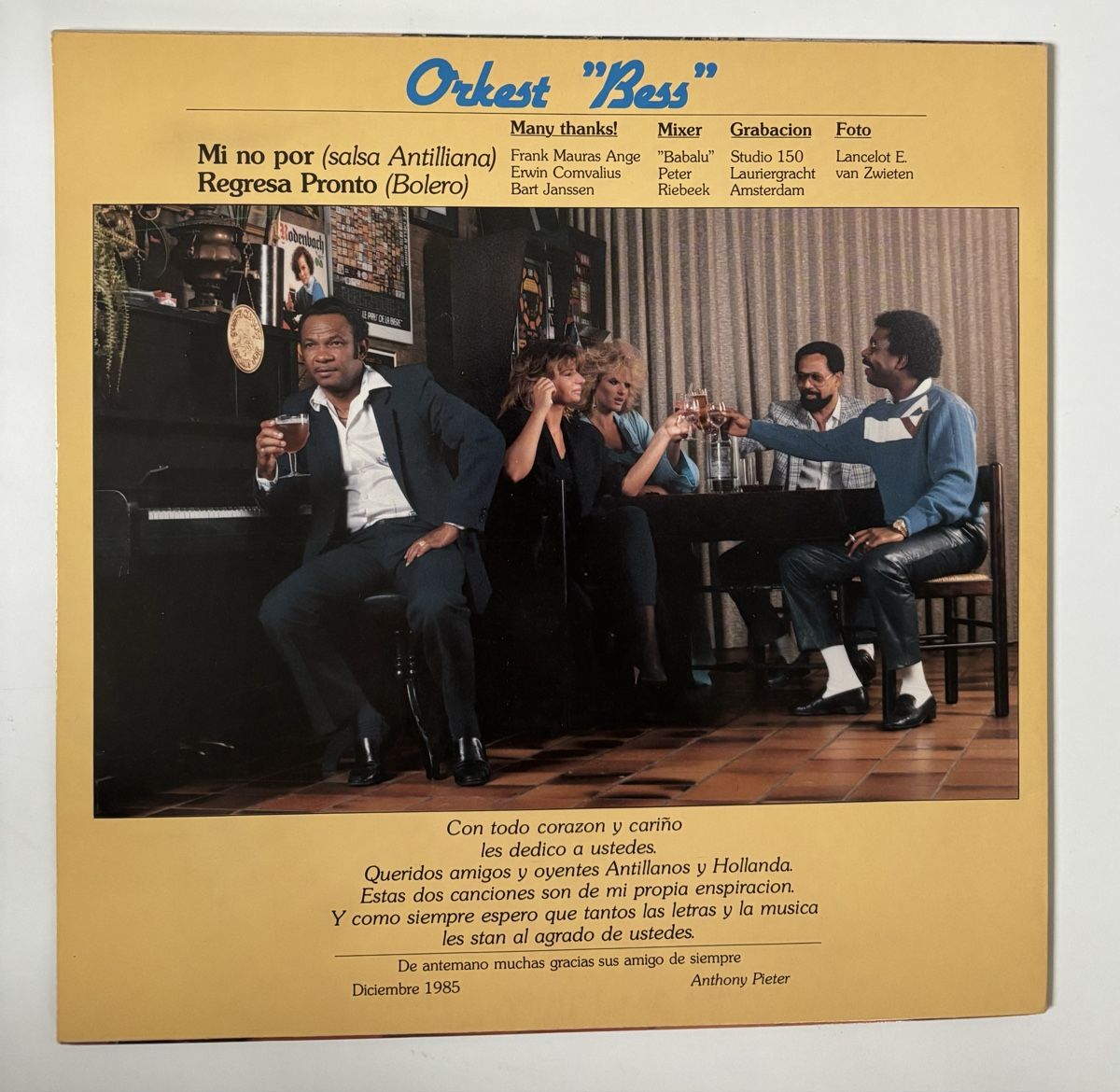 Dischi in vinile: Orkest "BESS" - Mi No Por LP EX/EX – Usato da Neuchâtel venduto da Deivid2 3