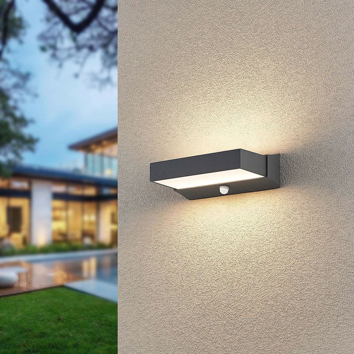 Lampade: LED Aussen Wandleuchte, Rechteckig, IP54 – Nuovo (secondo la descrizione) da Kreuzlingen venduto da Smart-Light 2
