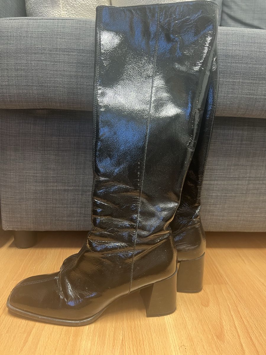 Scarpe da donna: Schwarze Lack Stiefel – Usato da Dübendorf venduto da isa_xrt6 1