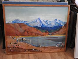 Grosses Oelbild  signiert