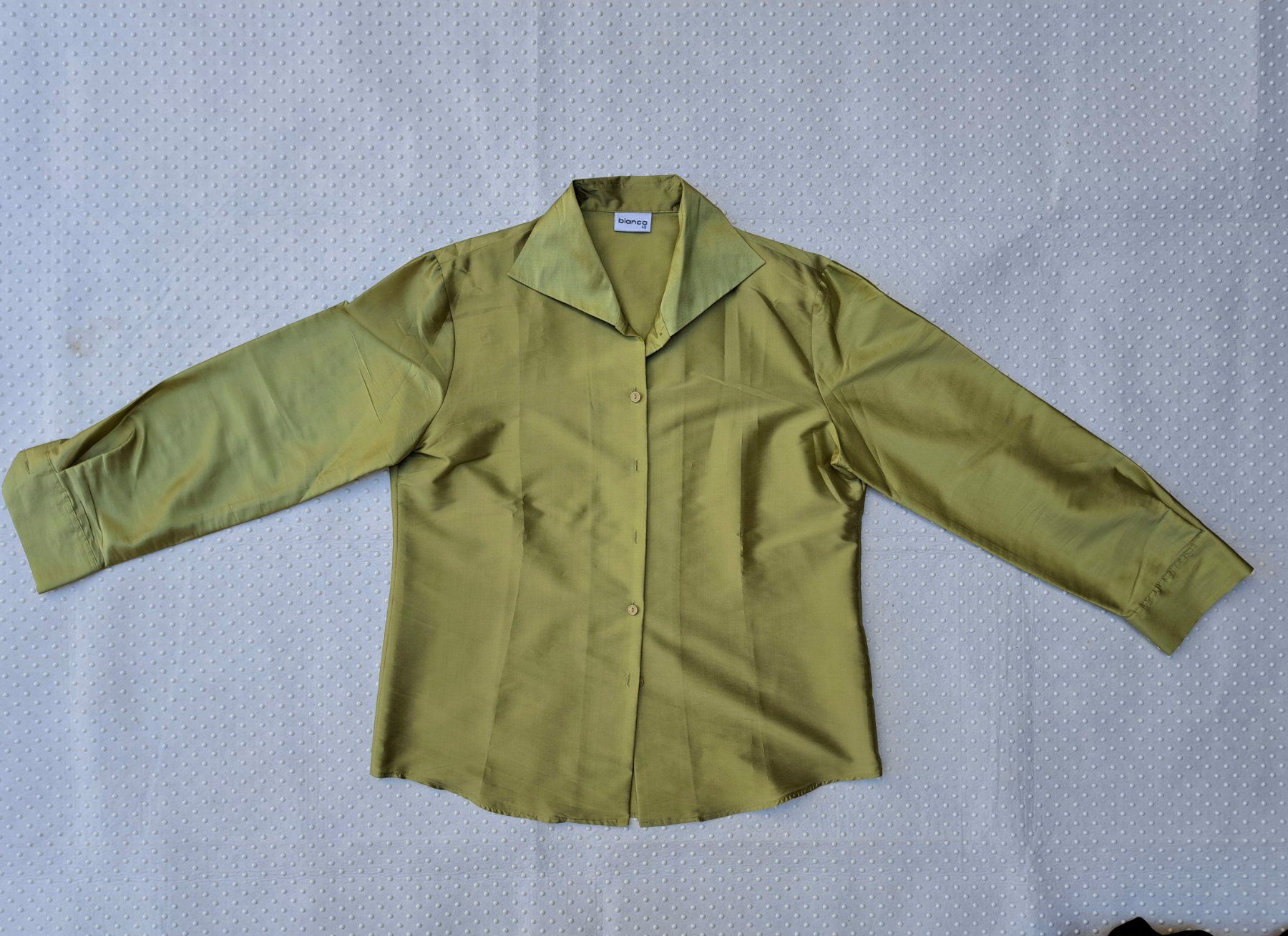 Camicette: Leichte Bianca Seidenbluse, Gr. 40, Frühling – Nuovo (secondo la descrizione) da Gysenstein venduto da joshuas81