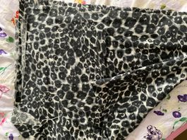 Weicher Wolle-Mix Stoff 140 x 180 cm Grau Stretch