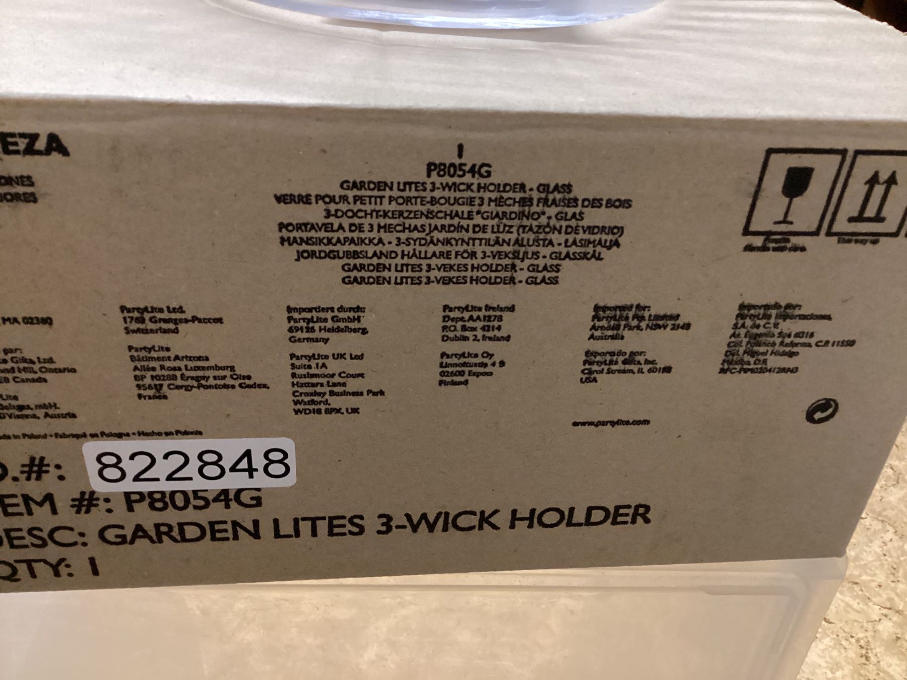 Ciotole: PartyLite Glas  3 dochkerzenschale – Nuovo e nell'imballaggio originale da lyss venduto da Dsll 1