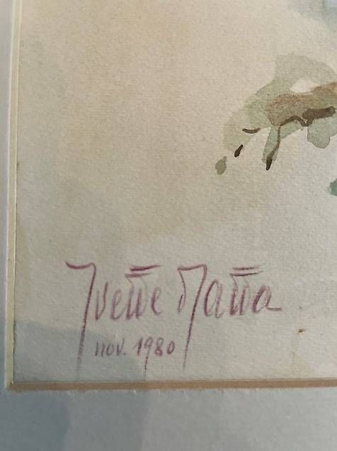 Tableaux: Aquarelle fleurs Chysanthèmes – D'occasion à PULLY par RAPHAEL1953 2