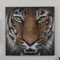 Tiger Gemälde – Handgemalt – Original Acrylbild