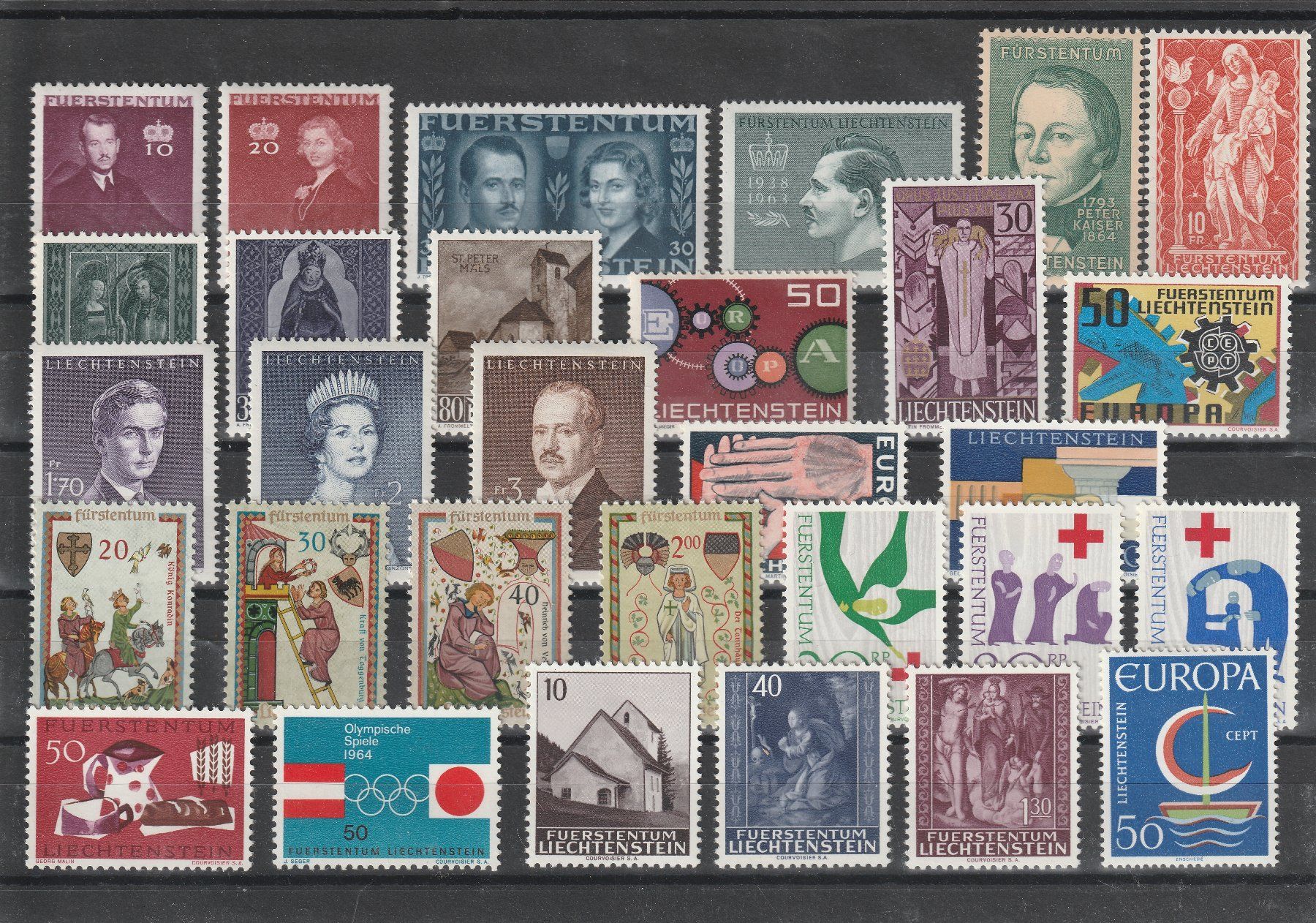 Tutti i francobolli: Liechtenstein Postfrisch ** – Nuovo (secondo la descrizione) da Breitenbach venduto da anti11