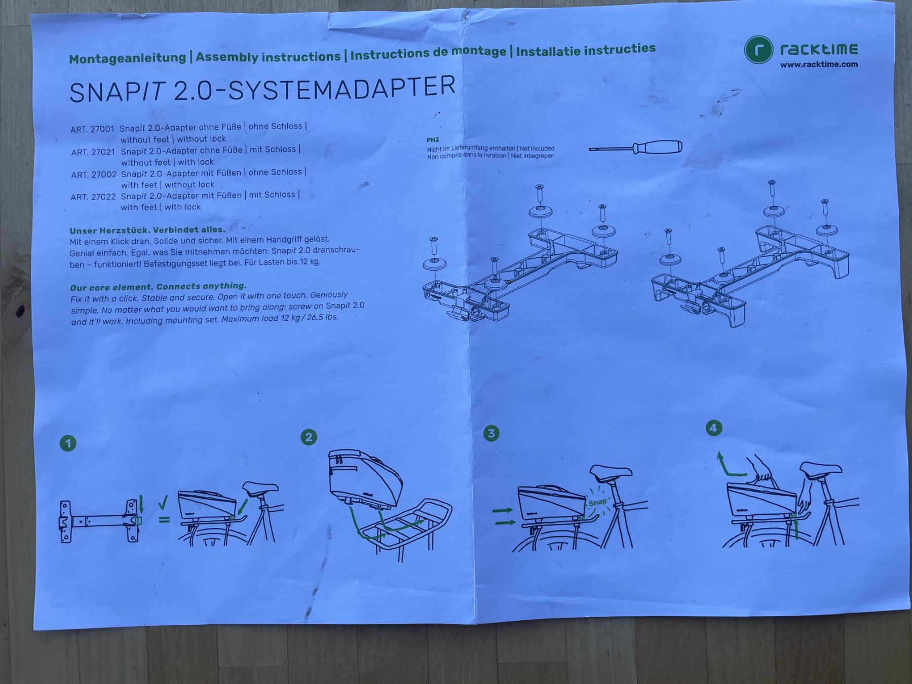 Lecteurs & Adaptateurs: Racktime Snapit 2.0 Adapter / mit Schloss – Neuf (Voir description) à Schmerikon par die_8b8m 6
