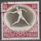 POLSKA :  Speerwerfer Olympia 1956 Melbourne (17